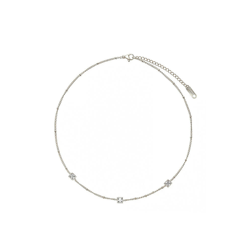 Thumbnail: Emerald Cubic Gem Necklace