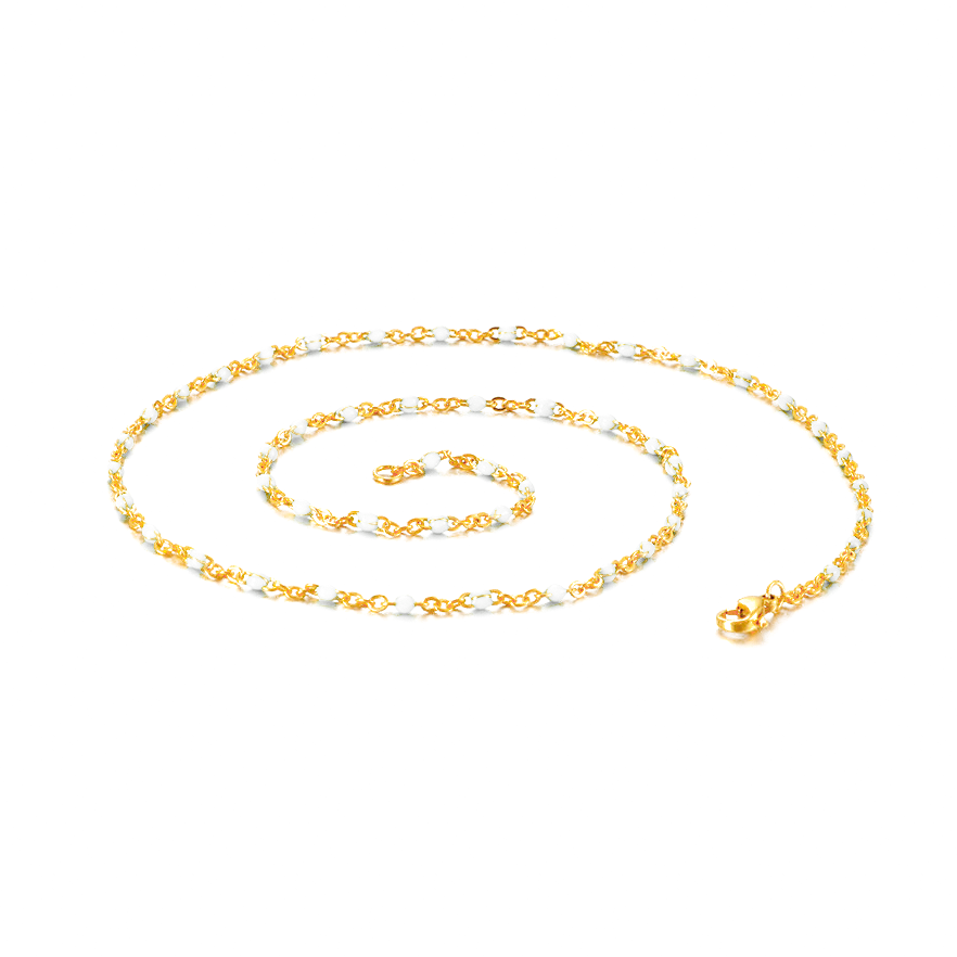 Thumbnail: Color Beaded Chain Necklace