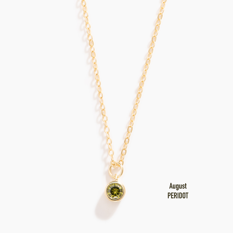 Thumbnail: Vermeil Gold Birthstone Necklace