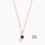 Thumbnail: Vermeil Rose Gold Birthstone Necklace
