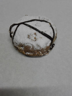 Polvorón de chocolate
