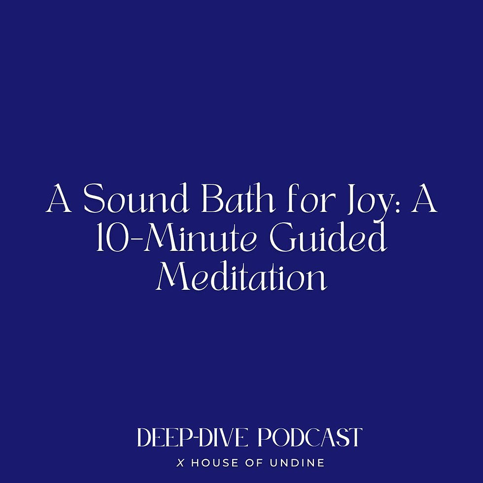 A Sound Bath for Joy: A 10-Minute Guided Meditation
