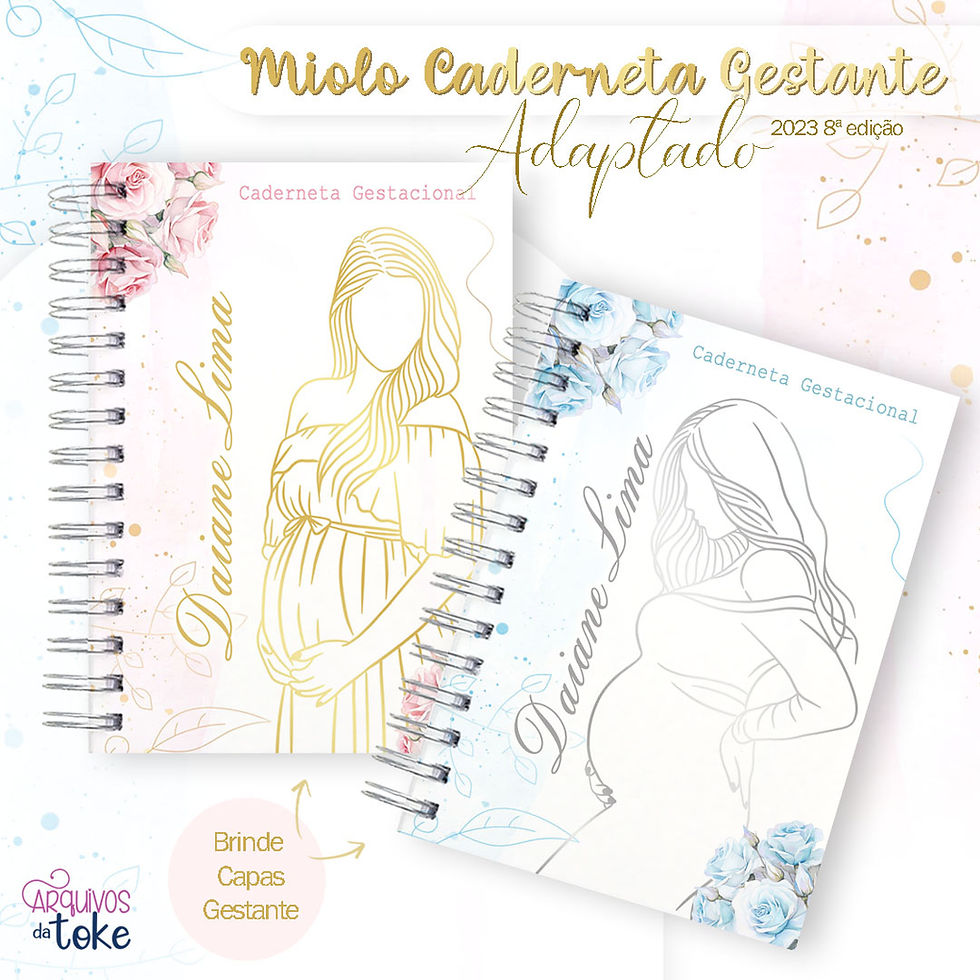 Miniatura: Miolo Caderneta Gestante Adaptado + CAPAS