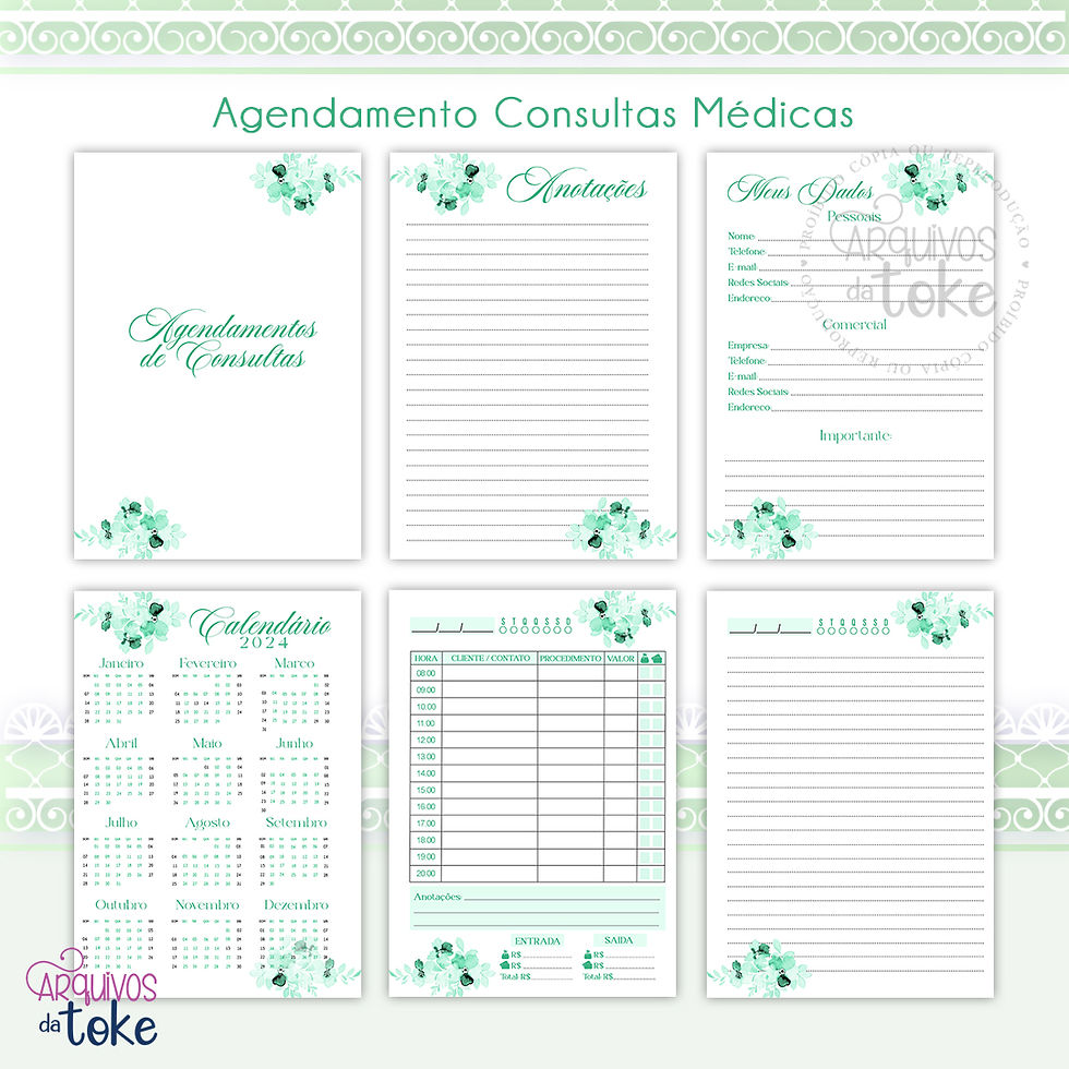 Miniatura: AGENDA DE AGENDAMENTOS 5 EM 1