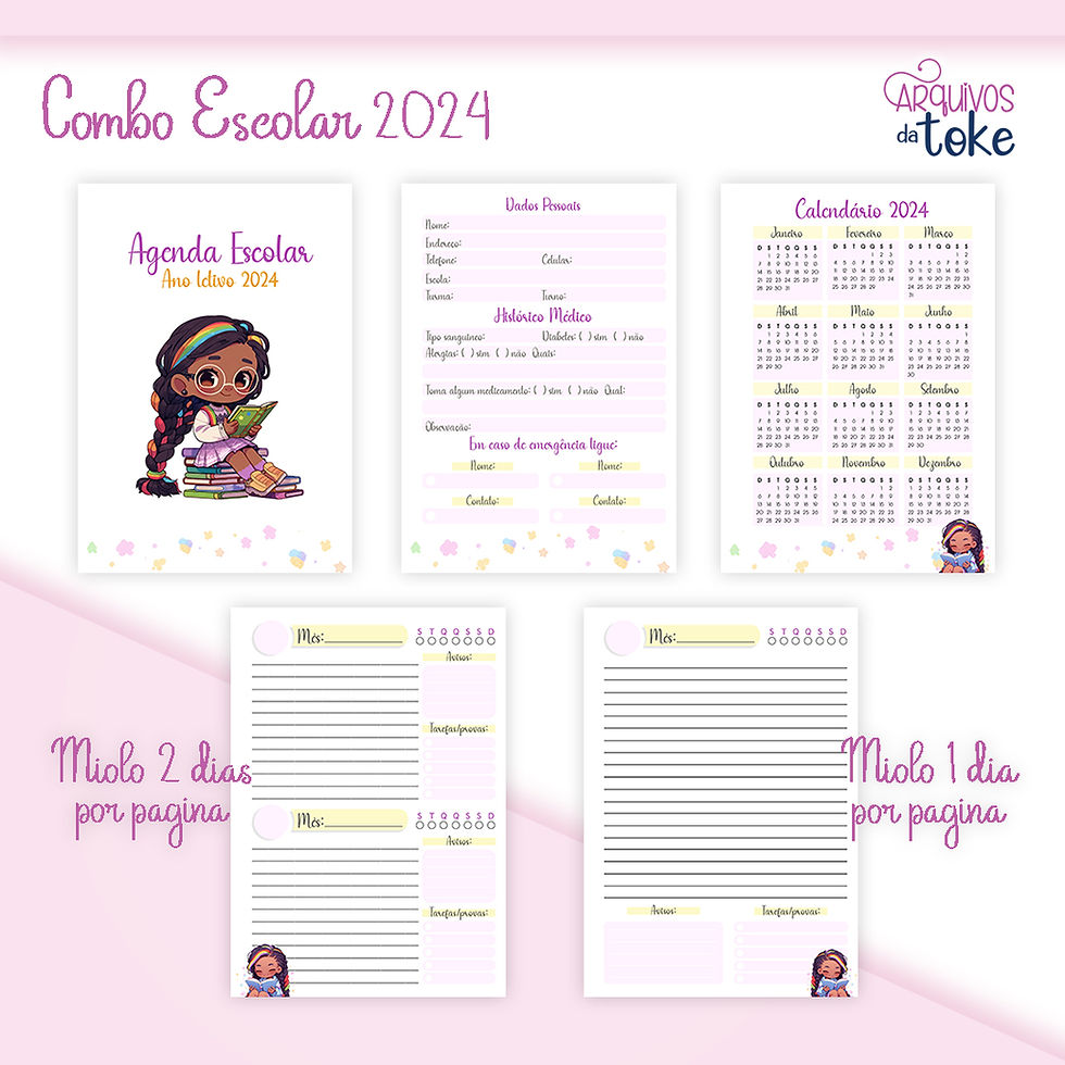 Miniatura: COMBO ESCOLAR 2024 - MENINO E MENINA