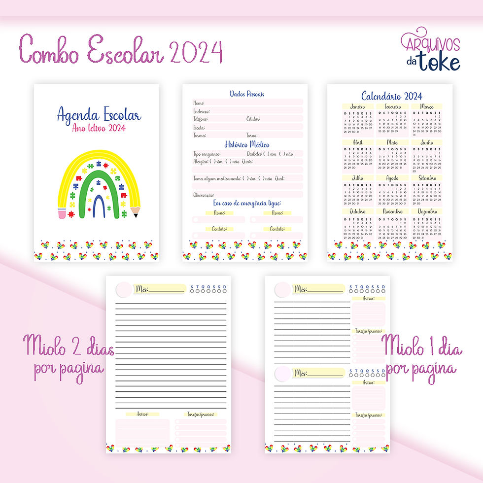 Miniatura: COMBO ESCOLAR 2024 - MENINO E MENINA