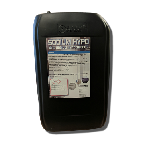 Sodium Hypochlorite (10) Hypo Industrial Strength Bleach Bonnymans