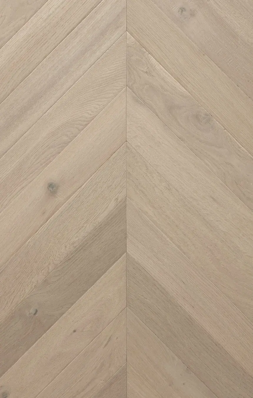 Sand Veil chevron parquet flooring