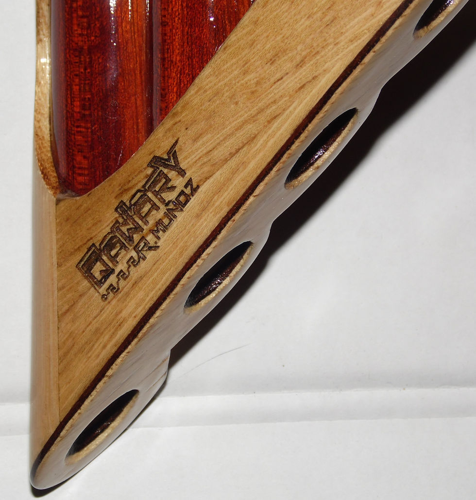 Thumbnail: Premium Bloodwood-Cacique Wood Q'awary Tenor Pan Flute
