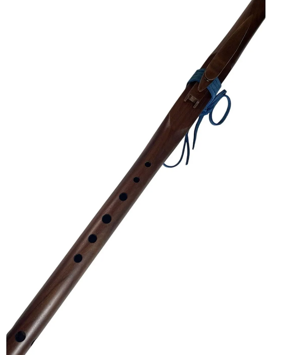 Thumbnail: Native American Style Dark Oak Flute Tuned in G 26 Inch Handcrafted Wooden Flute