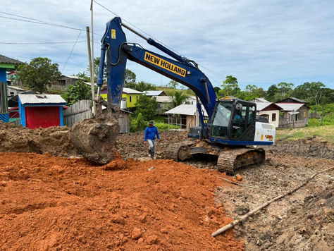 Prefeitura e Estado executam terraplanagem e ampliação da rede de drenagem no Estaca Zero