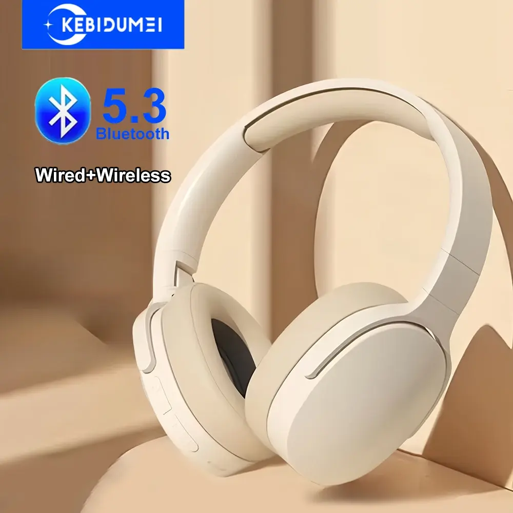 Bluetooth 5.3 Headsets Gaming Headphones Dual Mode Wireless Earphones Foldable N