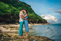 Engagement on the beach