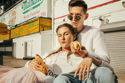 Stylish engagement photoshoot