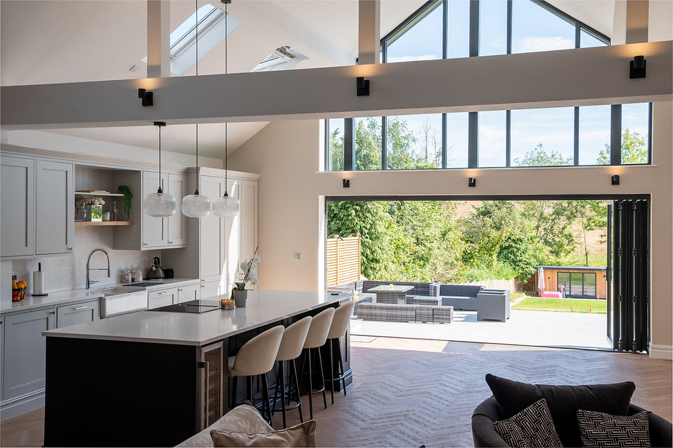 beautiful extension in kitchen and living space