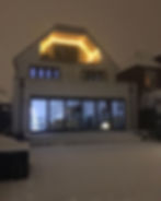 Completed loft extension in the snow