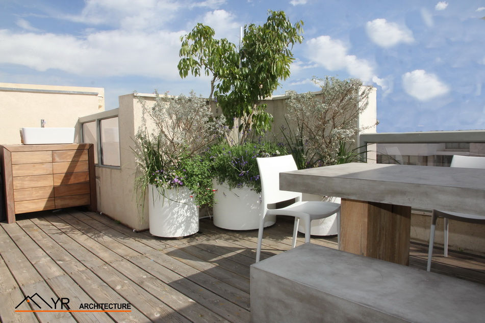 דירת גג בצפון תל אביב אדריכלות