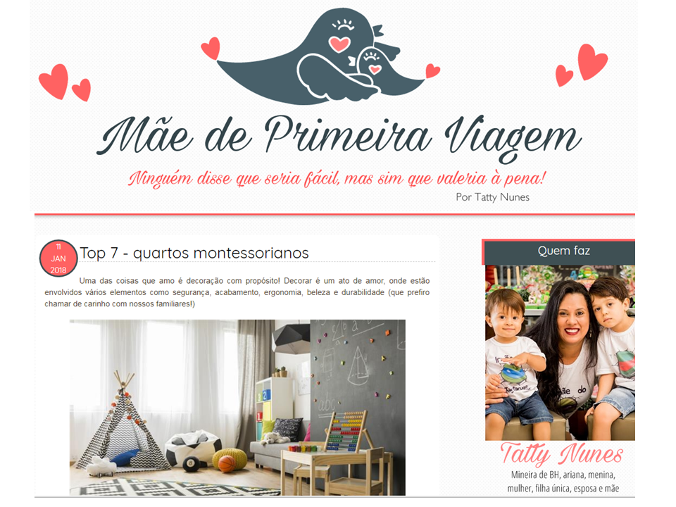 Matéria -Blog Mãe de Primeira Viagem
