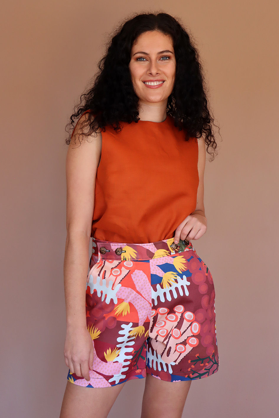 Thumbnail: Coral Clash Tailored Fit Shorts