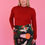 Thumbnail: Ruby Red Tencel / Wool Skivvy