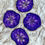 Thumbnail: Geode Resin Coasters - Violet, stackable set of 4