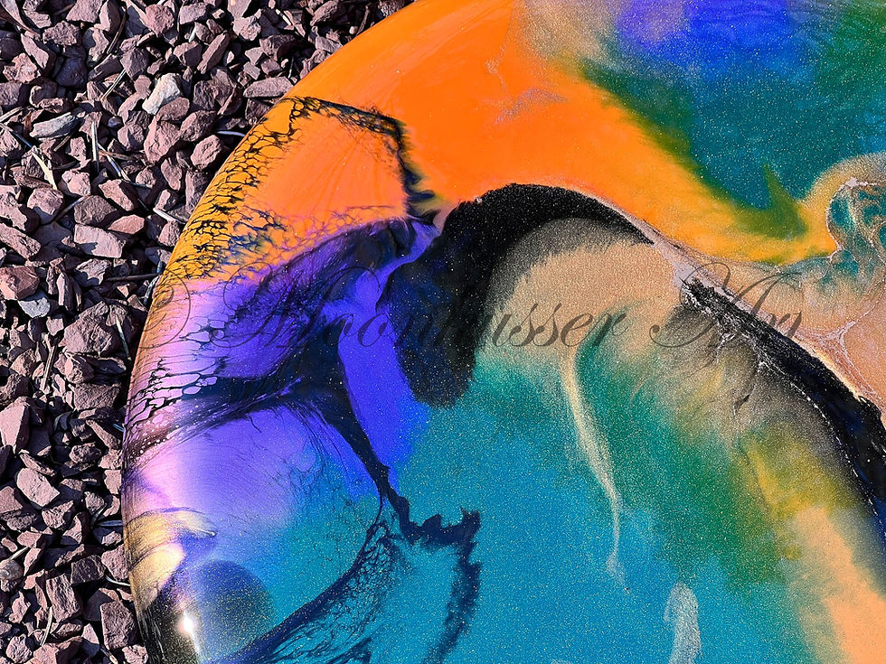 Thumbnail: Resin Artwork - Harmony, flowing epoxy resin painting