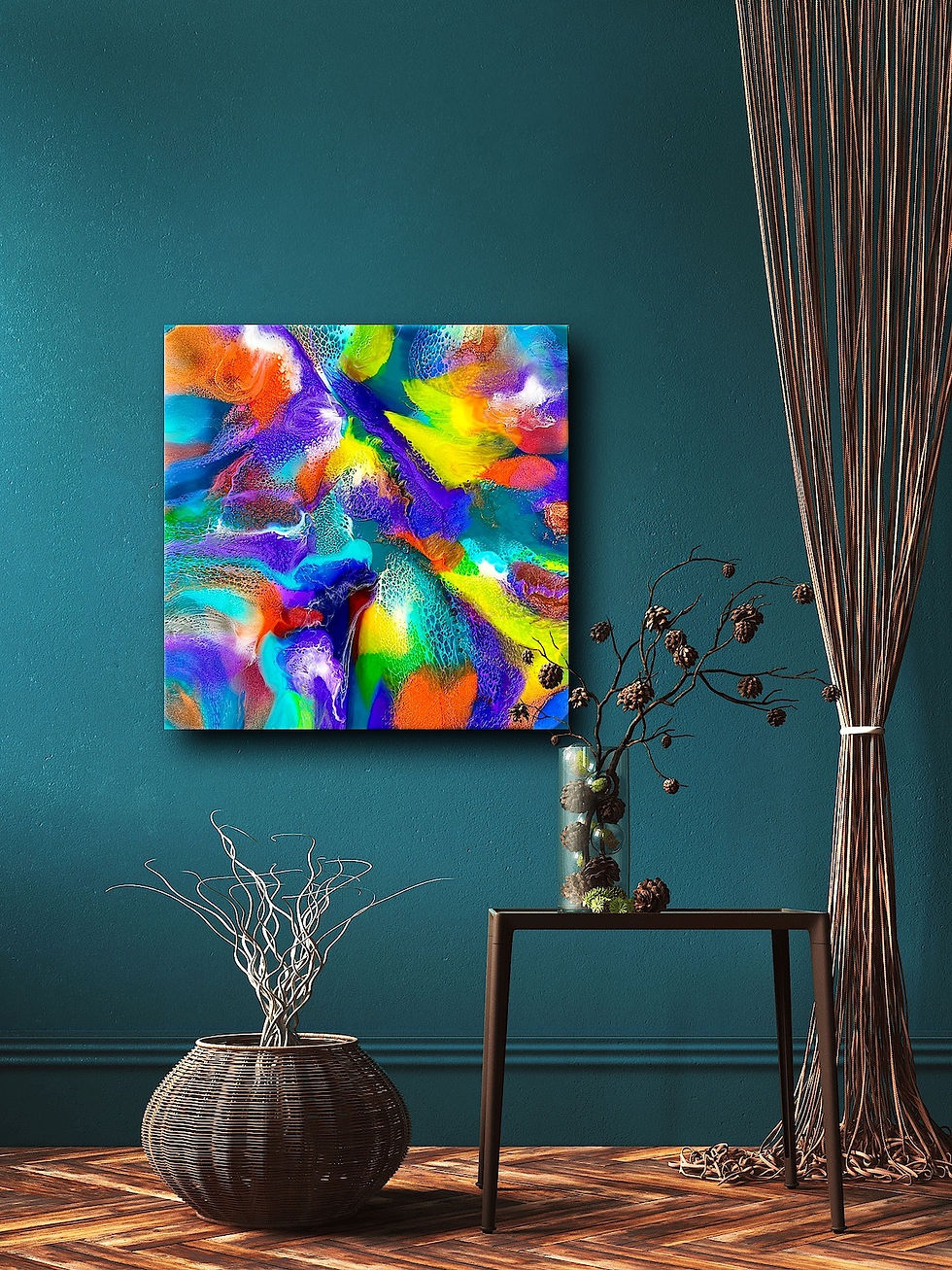Thumbnail: Resin Wall Art - Kaleidoscopic featured as room decor