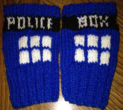 TARDIS gloves