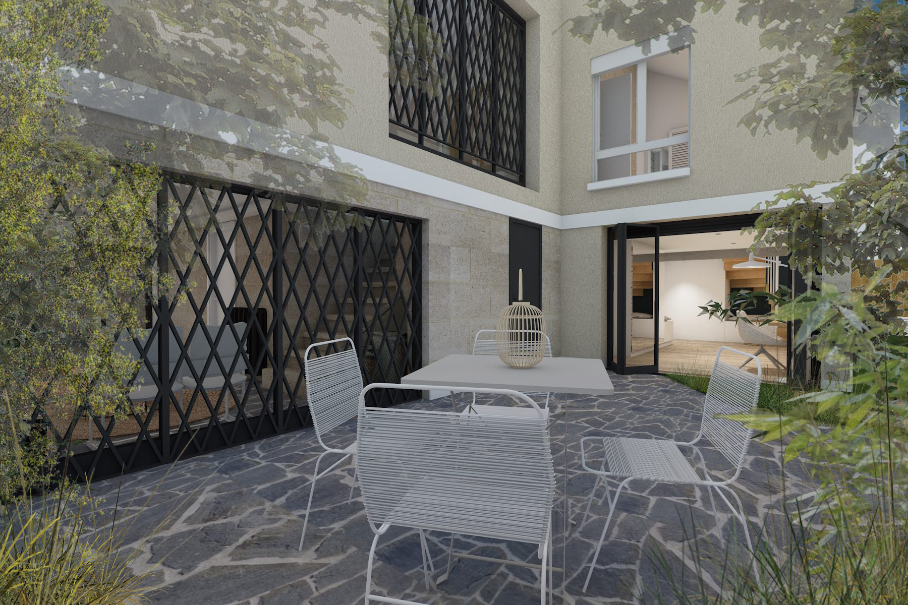 architecture : intérieur/extérieur