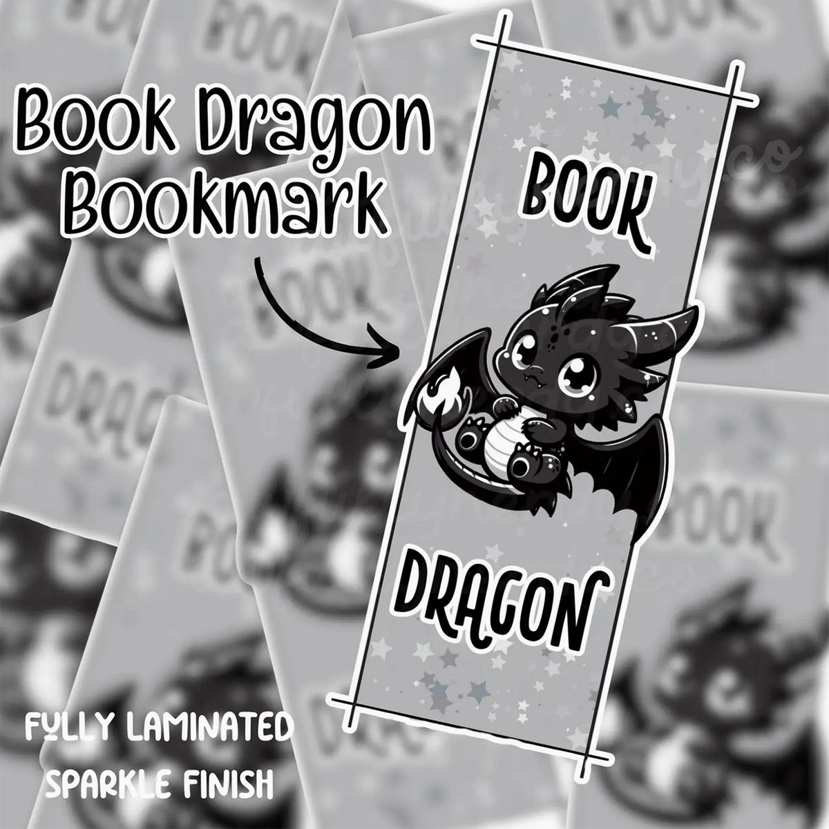 Book Dragon Cute Bookmark