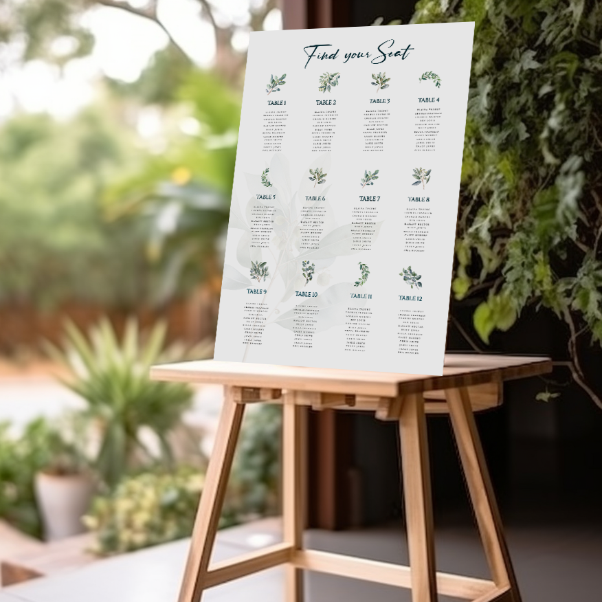 Thumbnail: Eucalyptus Wedding Stationery Template