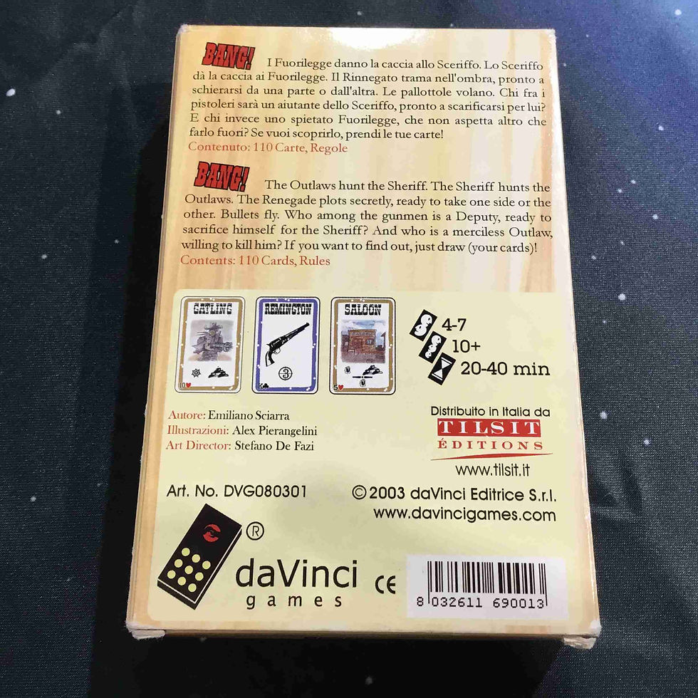 サムネイル： 箱傷・中古｜バン！ BANG！ 2nd ed 拡張セット