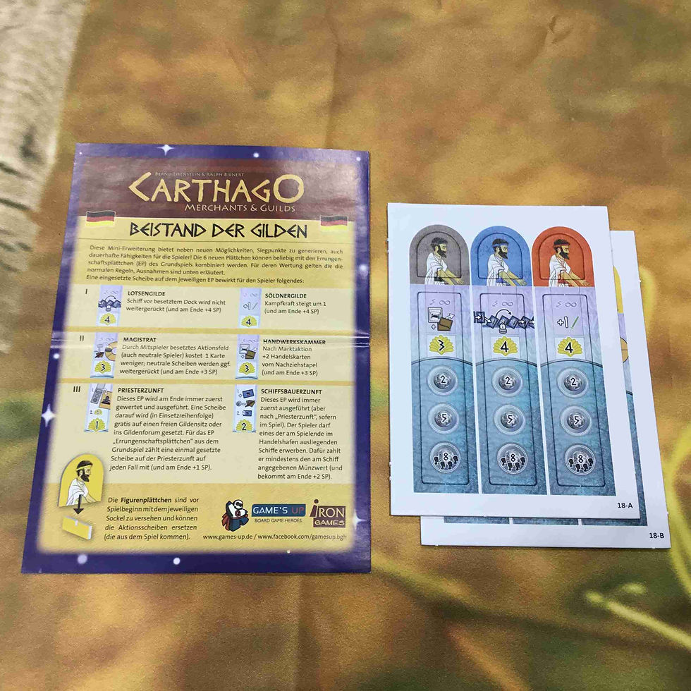 中古・和訳なし|カルタゴ:商人とギルド ミニ拡張 ギルドのサポート Carthago: Merchants & Guilds Suppotr of the Gu