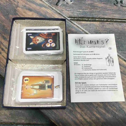 誰だったでしょう?　ボードゲーム　中古 ダメージ・中古・和訳なし｜誰だったでしょう？カードゲーム Wer