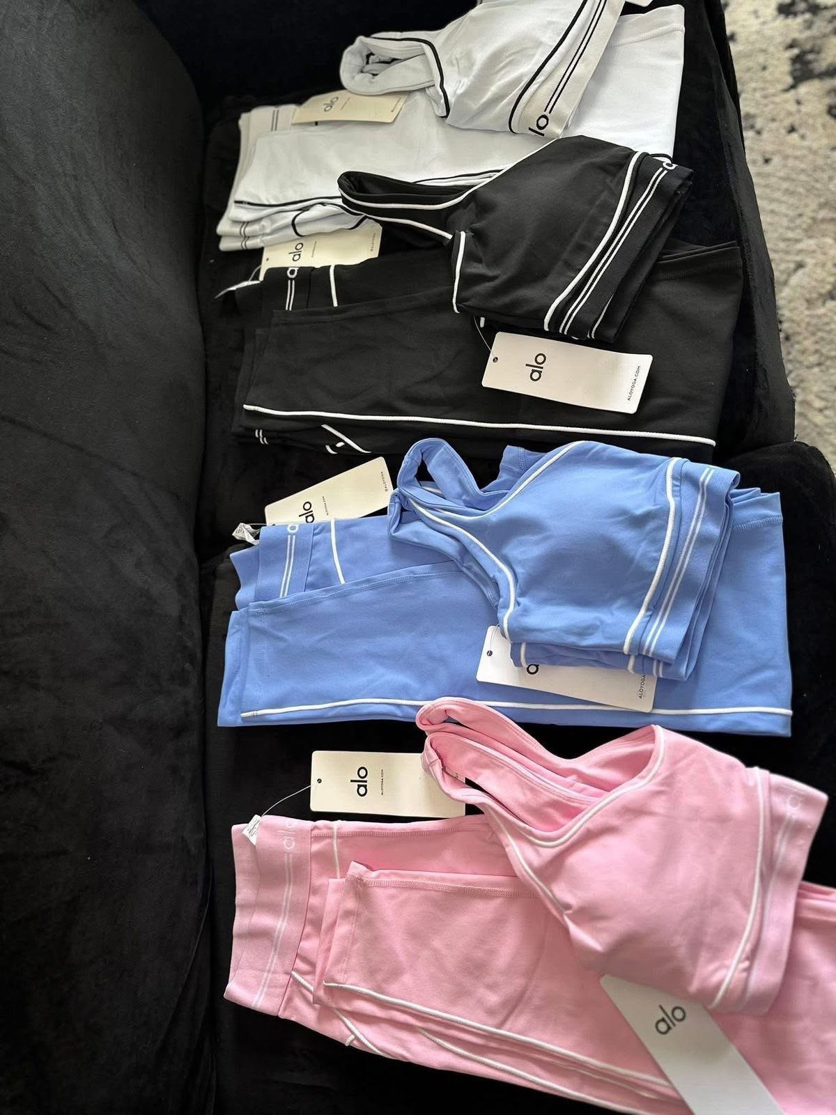 Alo Yoga Blue Activewear Set