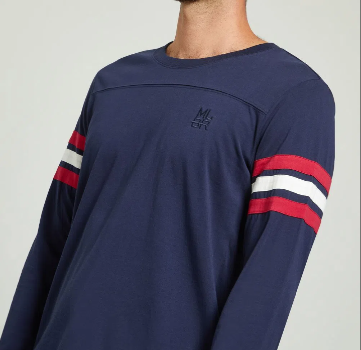 Miniatura: Polo Manga Larga Malabar Rayas Hombre