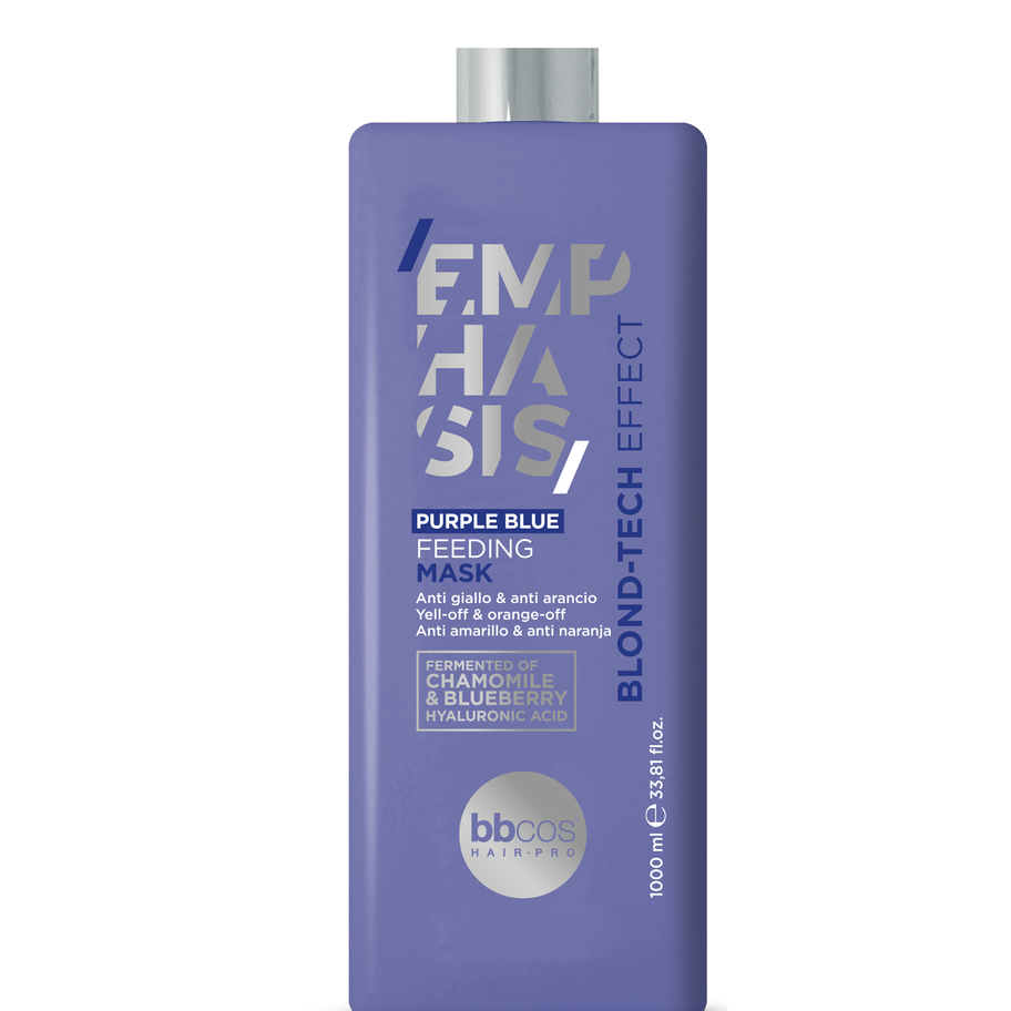 EMPHASIS BLOND-T PURPLE BLUE sidabrinė kaukė 1000ml
