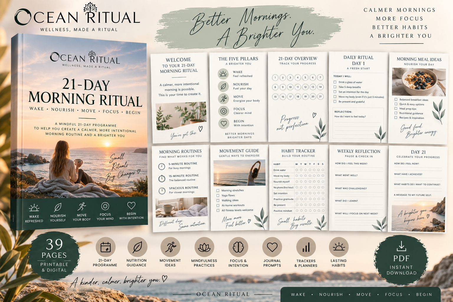 21-Day Morning Ritual | Morning Routine & Wellness Programme | Healthy Habits
