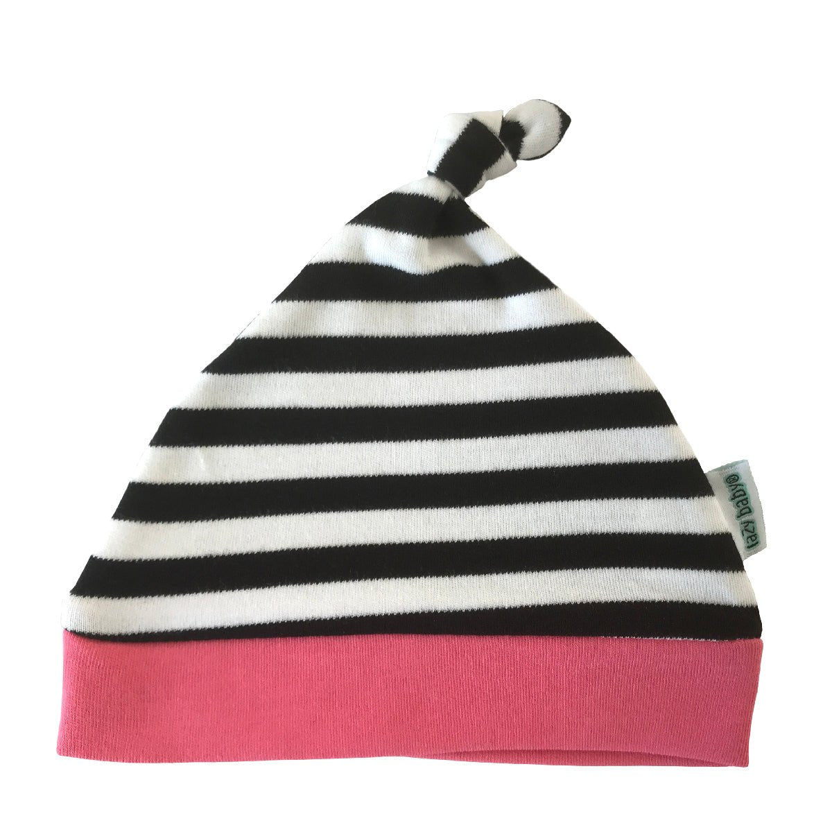 Lazy Baby® Organic Stripy Knotted Baby Hat – Perfect Gift for Baby Girls