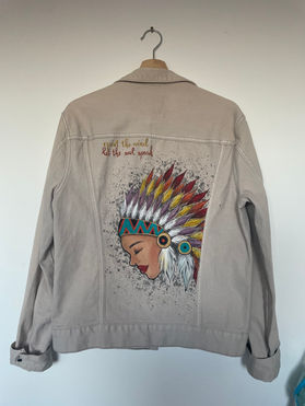 A Drippy Colours customised fashion creation.