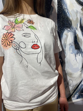 A Drippy Colours customised fashion creation.