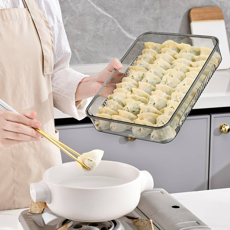 Thumbnail: Transparent Dumpling Storage Box
