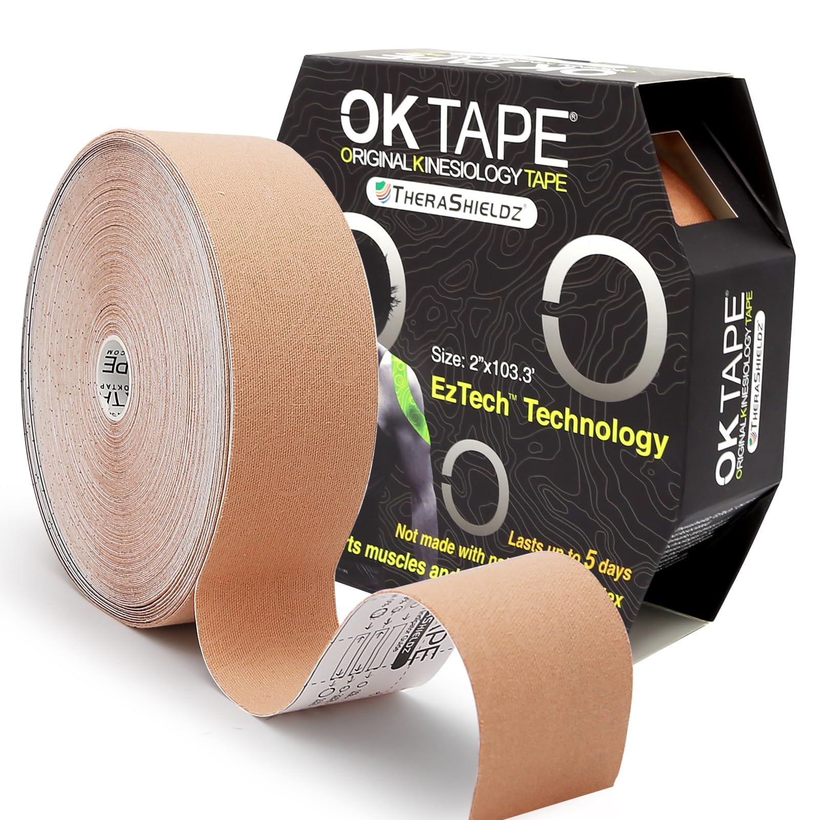 OK PRO Athletic Kinesiology Tape - Bulk 103ft