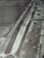 Aerial shot showing the early excavations of the lagoons at Moulton Marsh