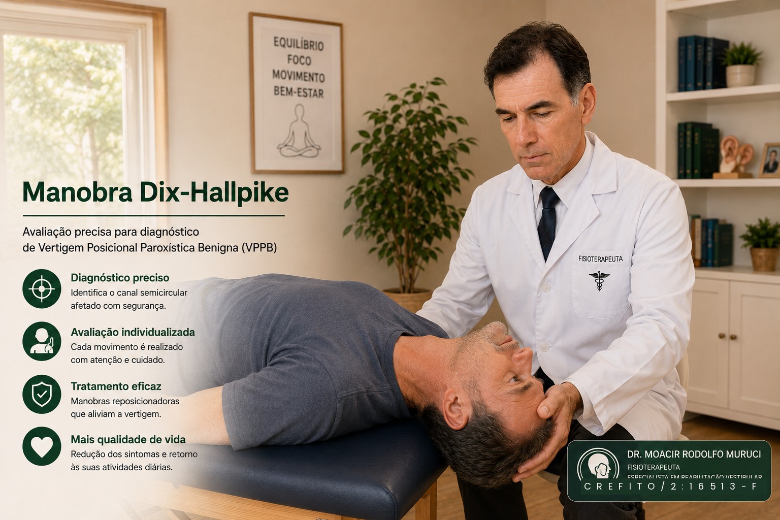 Manobra de Dix-Hallpike no diagnóstico de VPPB