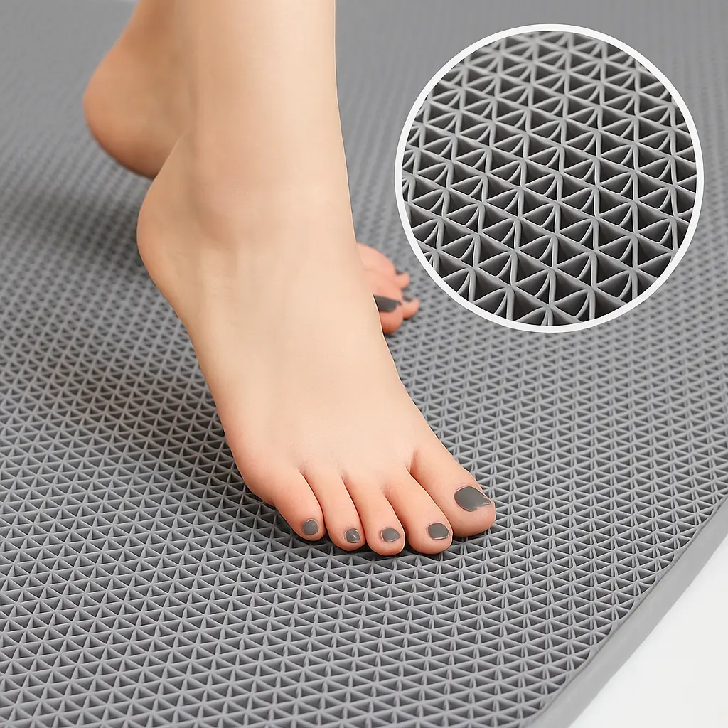 Tapete antiderrapante para banheiro - prevenção de quedas