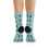 Thumbnail: Blinque's Butterflies and Luna Moths Recycled Poly Socks in Blue
