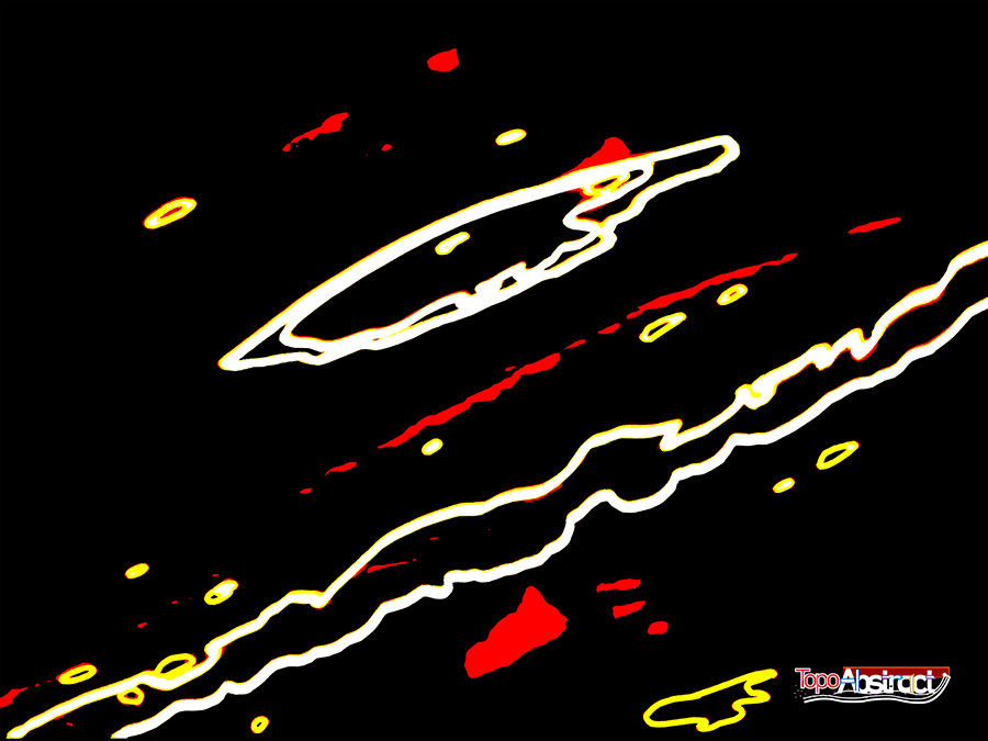 TopoAbstract™ Isle Royale - Rock Harbor #25 20" X 15" @ 300 DPI