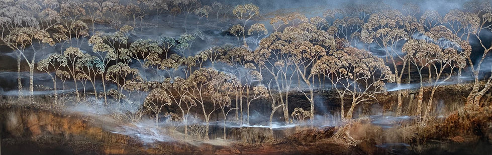 Through the Mist,120 x 40cm