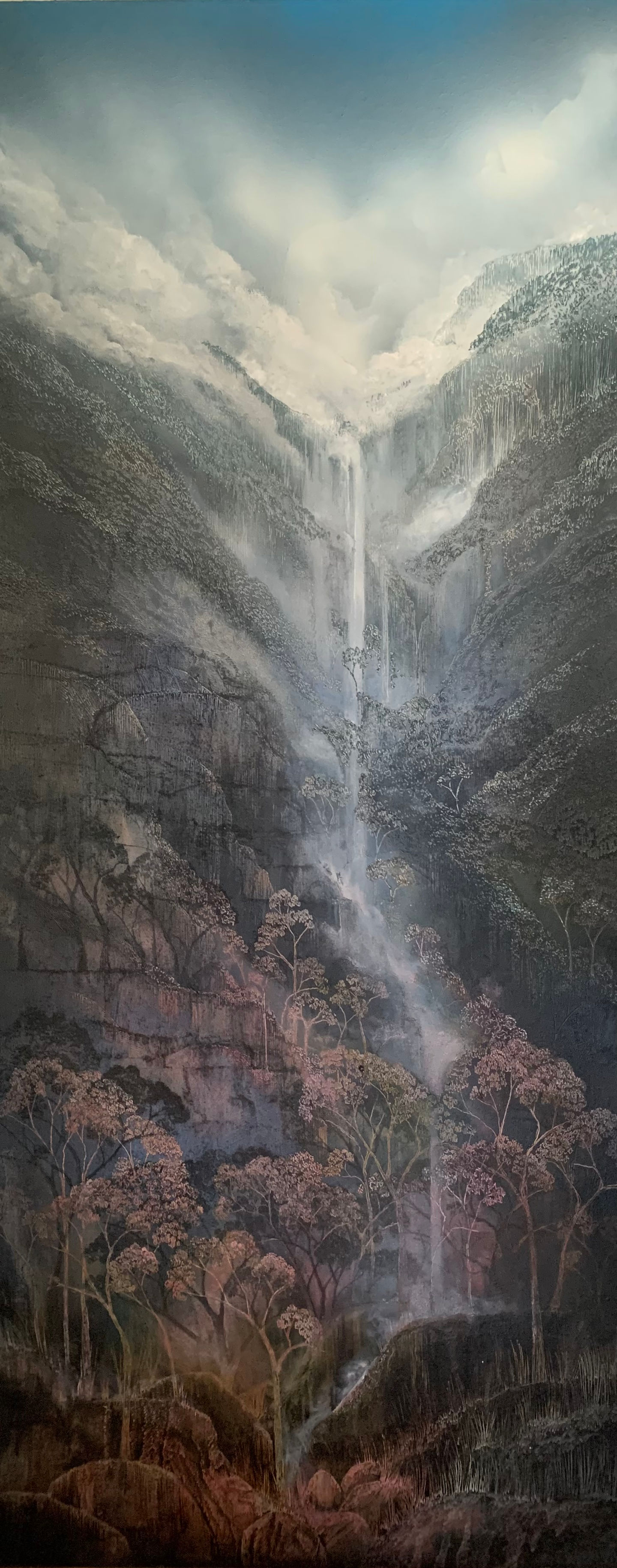 Penelope Oates_Cascading_ 120 x 40cm